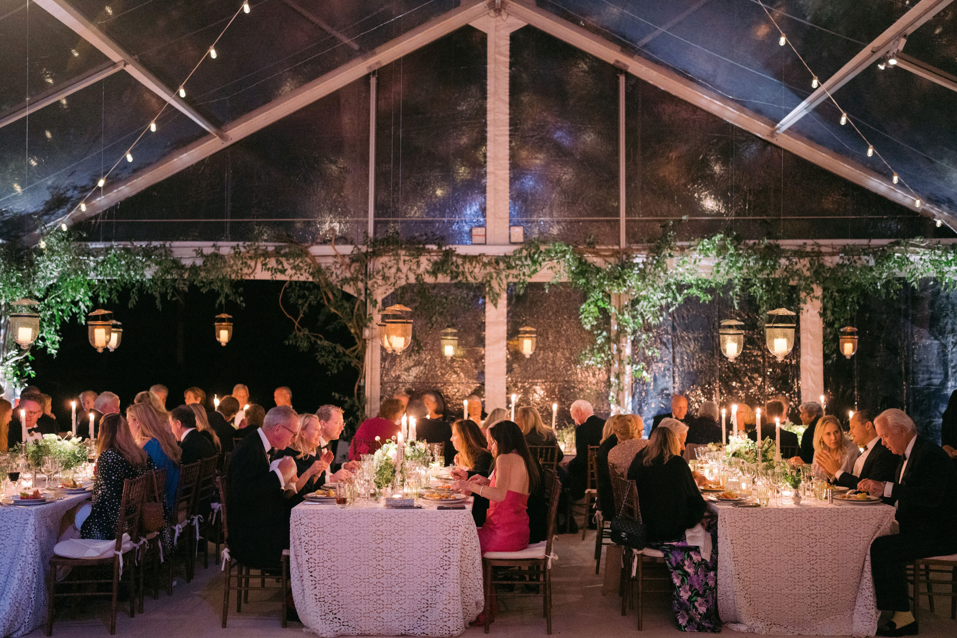 clear top tent for outdoor wedding reception