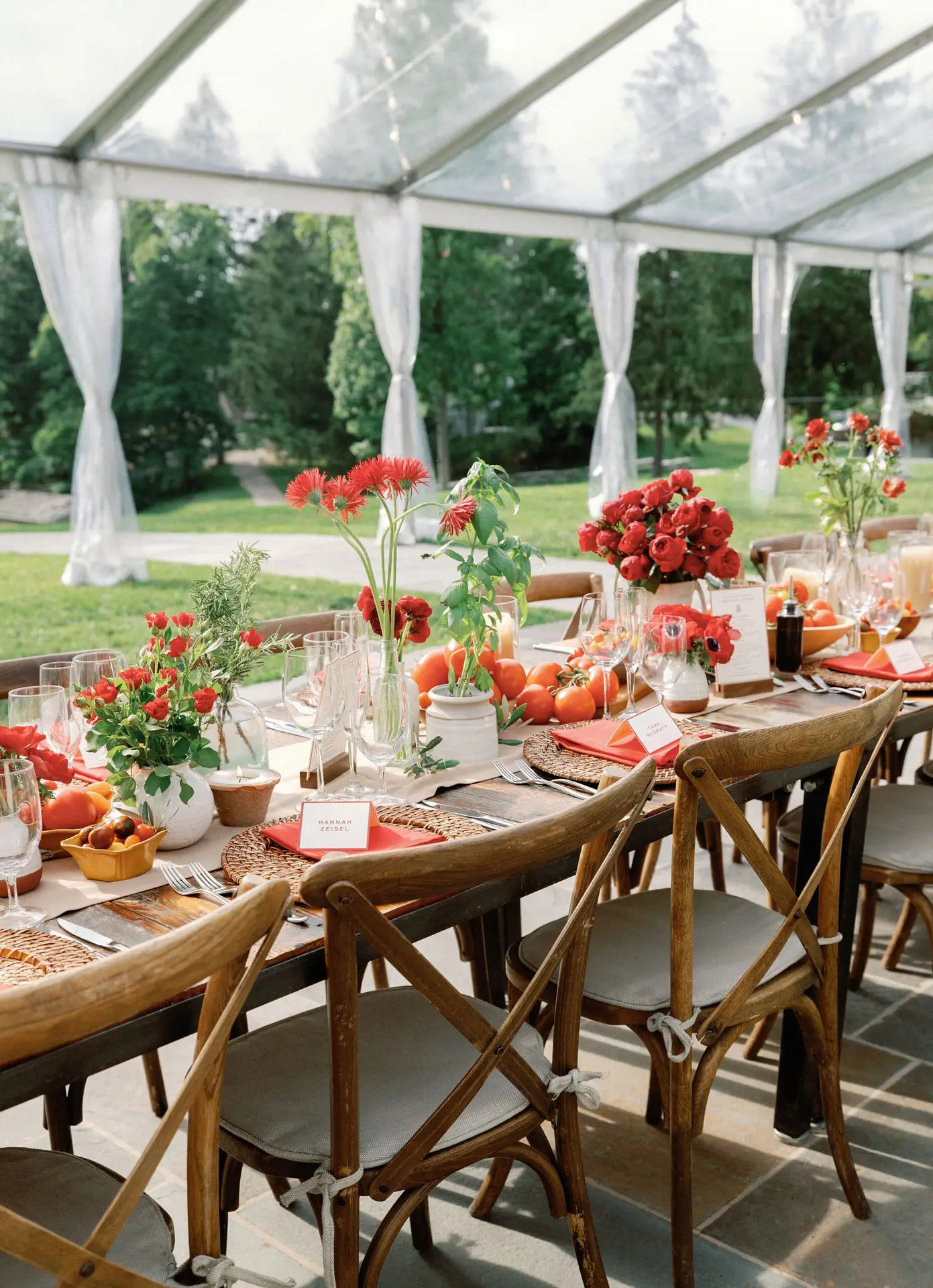 Rehearsal dinner at Cedar Lakes Estate under Clearspan Structure Tent from Greenwich Tent Company Luxury Event Rentals serving private and corporate clients
Outdoor event rentals in New England