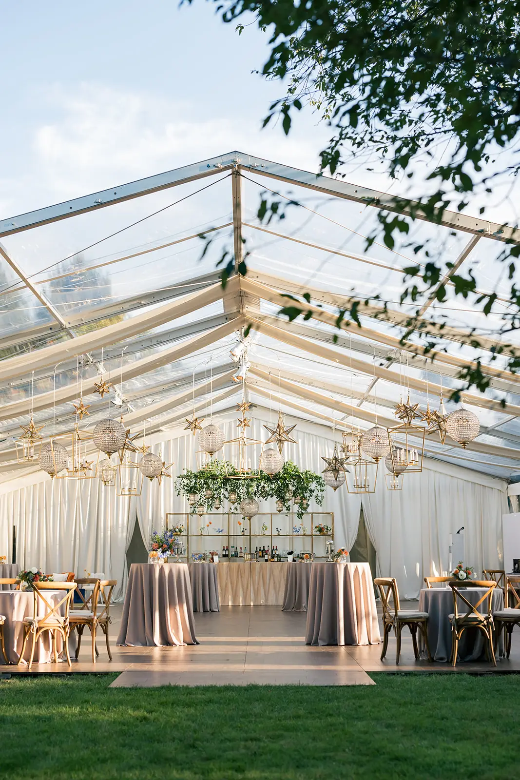 tent style Clearspan Losberger for private event in Connecticut