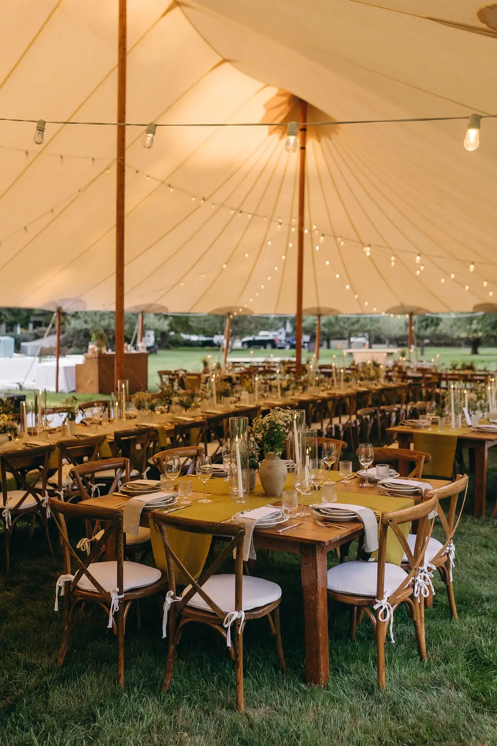 sperry tent daytime interior