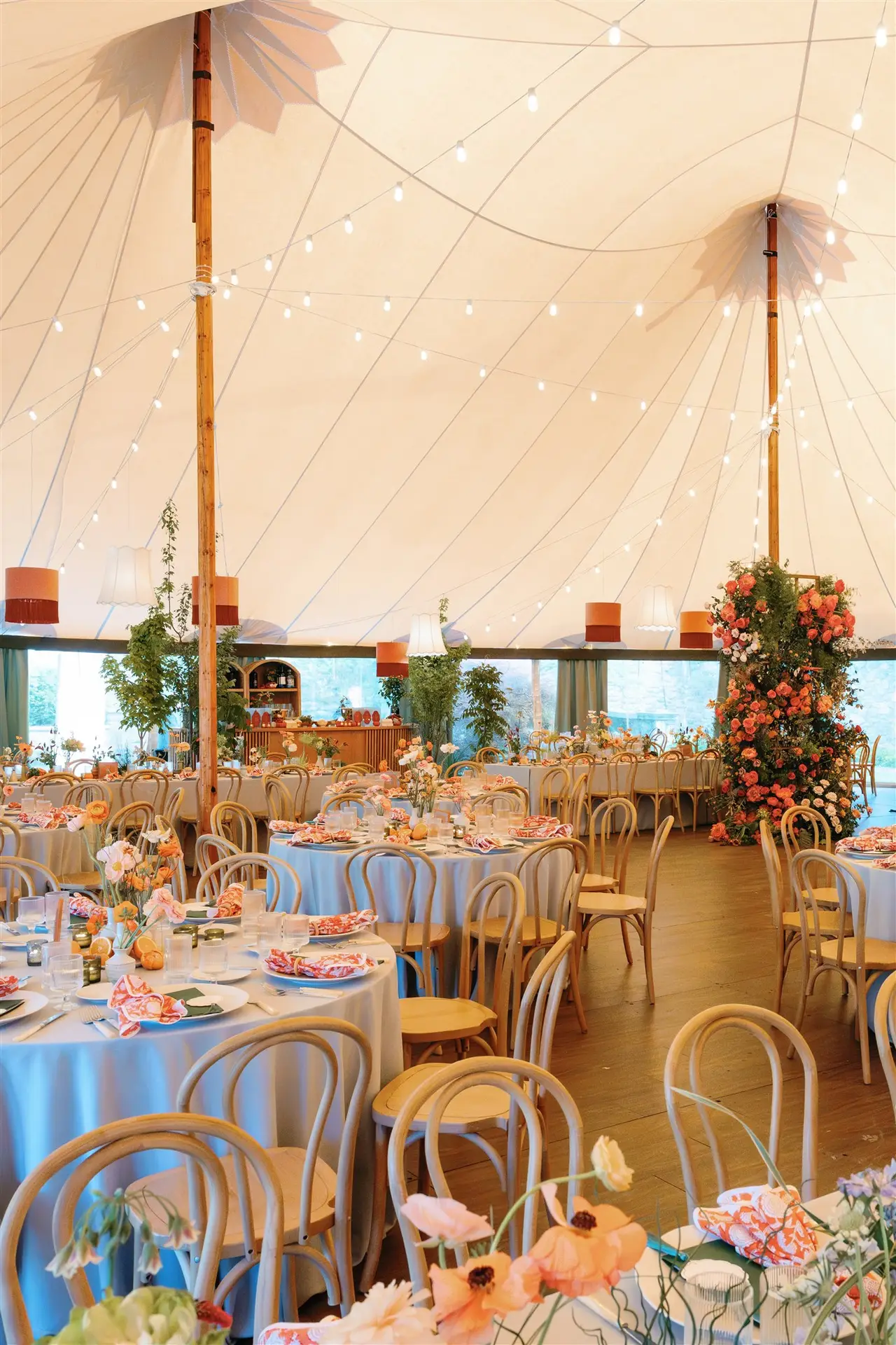 sperry tent wedding reception