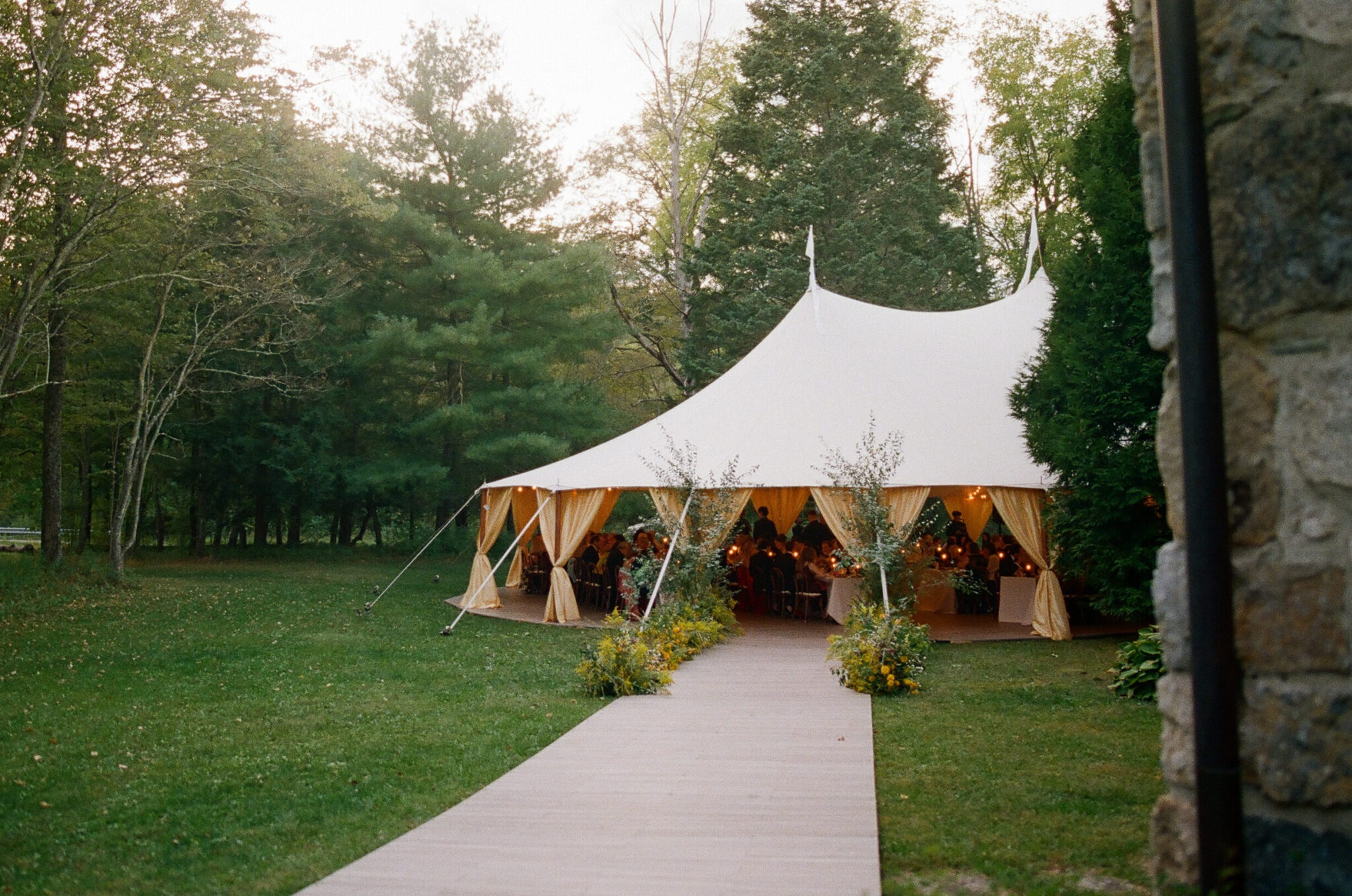 site visit troutbeck estate wedding tent