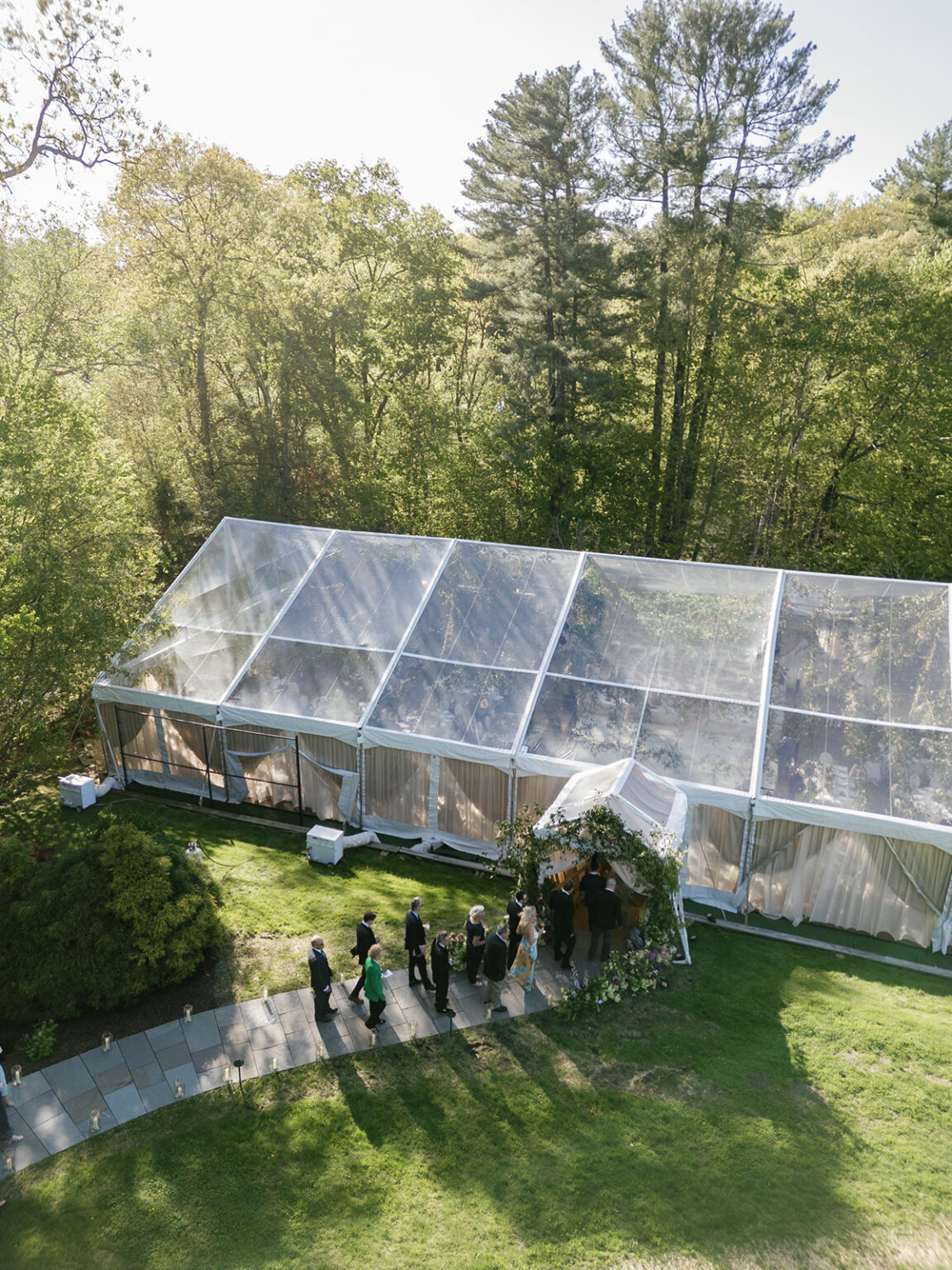 clear top wedding tent