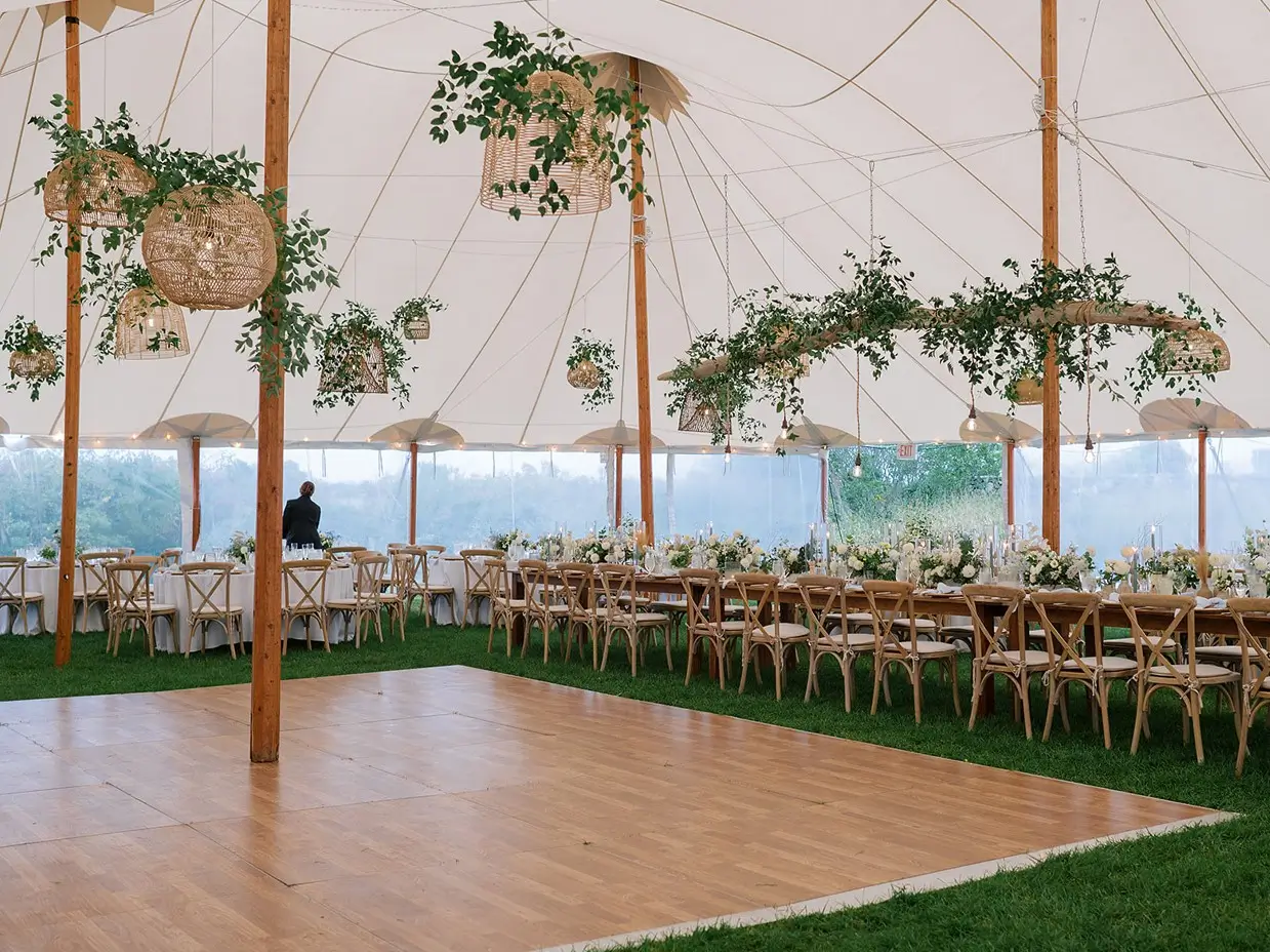 dance floor rental for outdoor wedding in fairfield ct