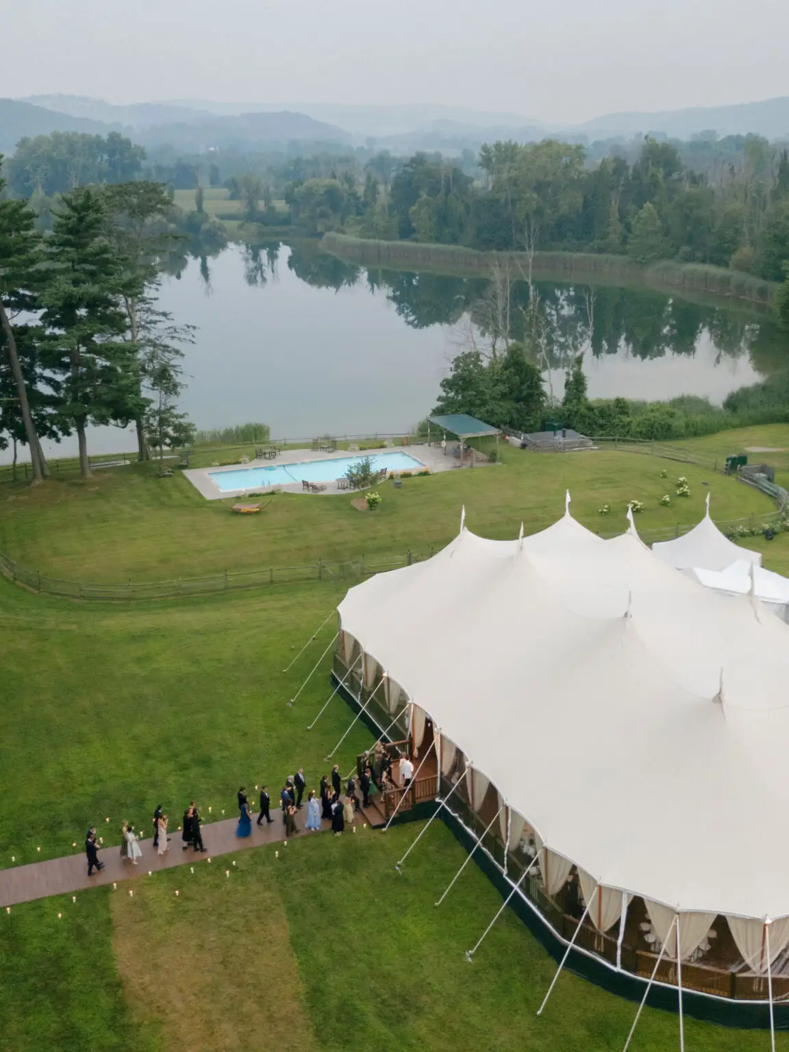 sperry tent wedding