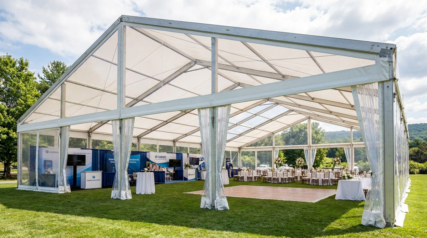 pole tent vs frame tent