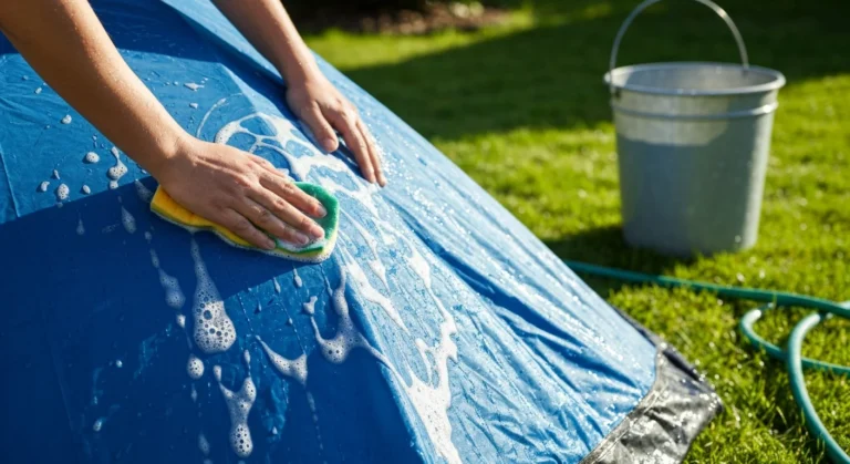 how to clean a tent