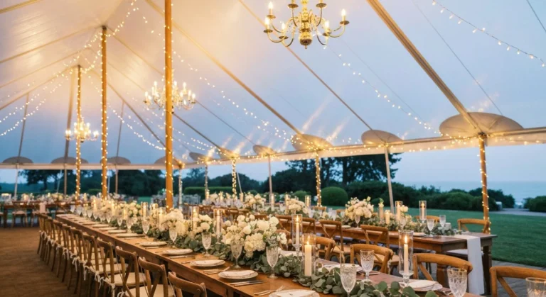 sperry tent wedding
