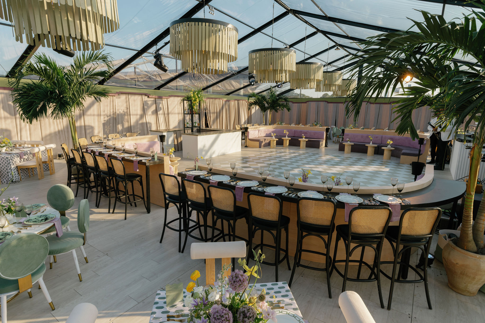 Wedding Reception Tent Design Black Frame Tent