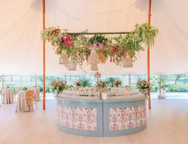 Interior daytime Sperry sailcloth tent with full floor