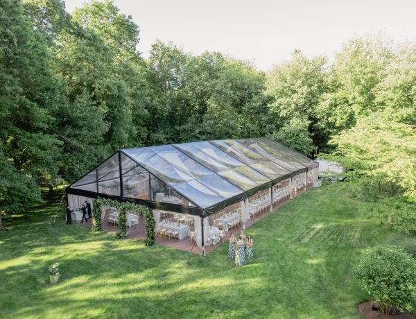 frame tent exterior