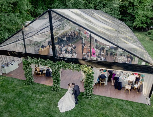 wedding tent black frame