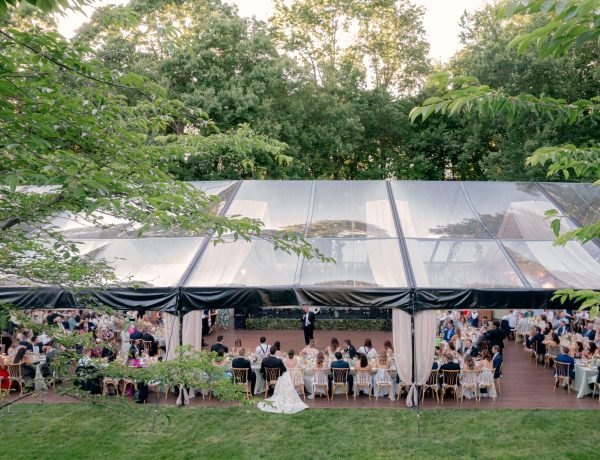 black frame tent