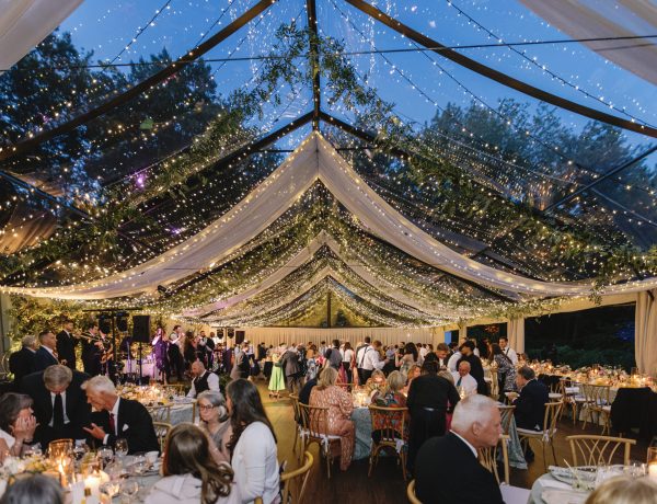 black structure tent
