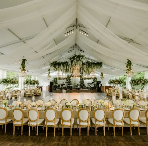 white losberger tent