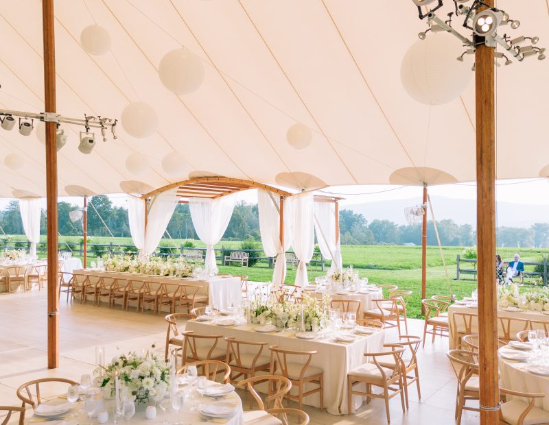 sailcloth tent wedding