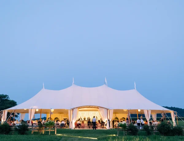 Outdoor wedding tent
