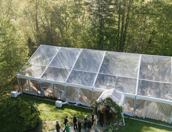 clear top wedding tent