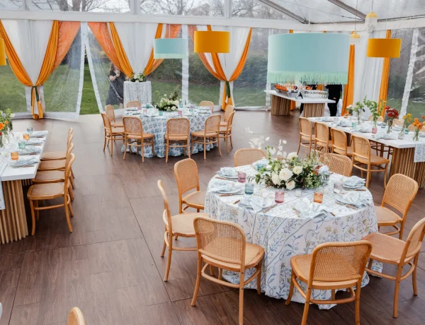 Interior daytime Sperry sailcloth tent with full floor