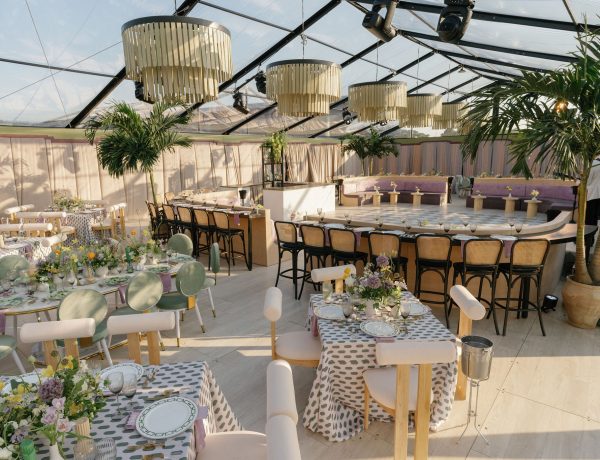 black frame tent