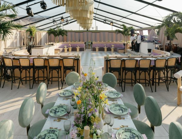 black frame tent