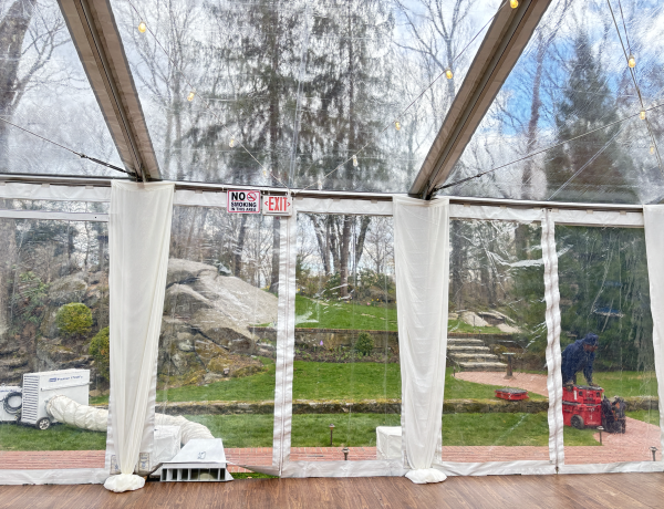 tent with heaters
