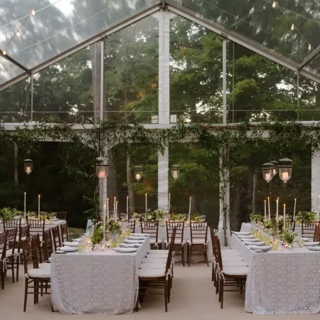 clear tent wedding