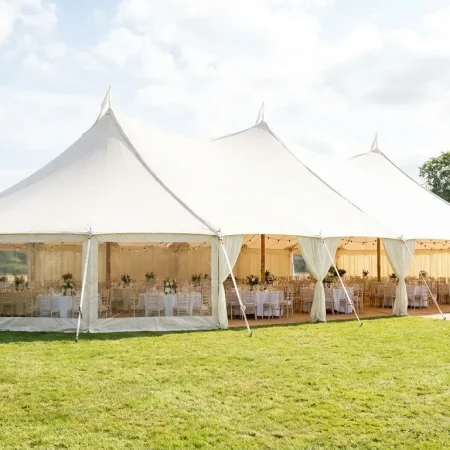 how big of a tent for 200 guests