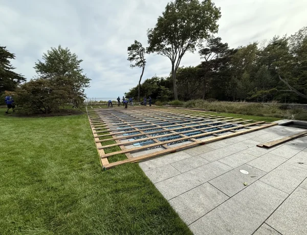 swimming pool cover deck